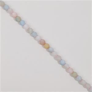 180cts Multi-Colour Beryl Matt Finish Frosted Rounds Approx 8mm, 38cm Strand