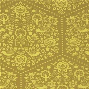 Heather Bailey Clementine Collection Summerhouse Ginger Fabric 0.5m