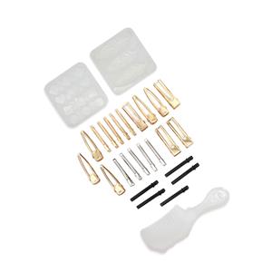 Hair Accessory Kit: Hair clips, comb mould & hair clip mould 