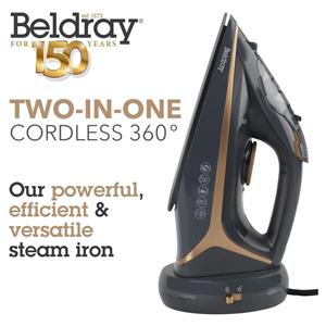 Beldray 2 in 1 Cordless 360 Iron Copper Edition