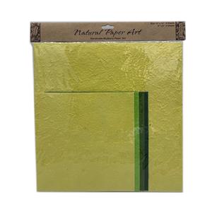 Mulberry Paper Mix in Spring Yellow and Green 12