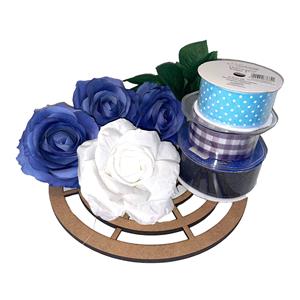 Blue Ribbon Duo Wreath Kit