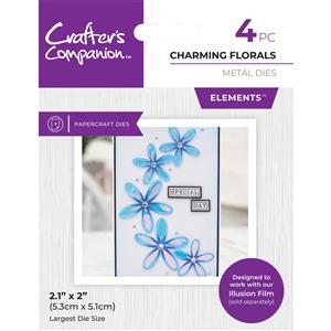 Crafter's Companion Metal Dies Elements - Charming Florals