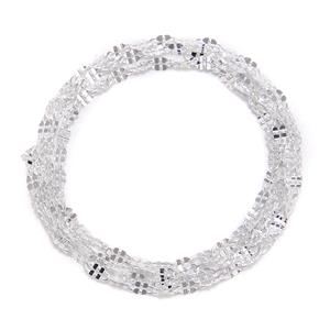925 Sterling Silver Diamond Cut Oval Link Chain, 18inch, Unfinished Chain 