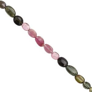 15cts Multi-Colour Tourmaline Plain Nuggets Approx 4x3 to 6x4.5mm, 20cm Strand