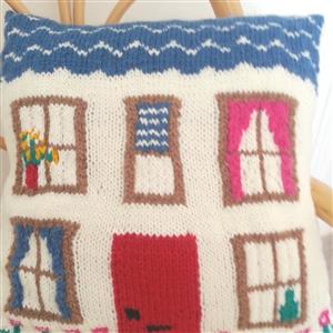 iKnit Designs Pretty House Cushion Pattern