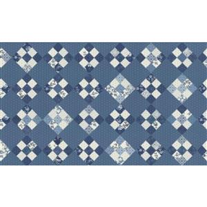 Moda Denim & Daisy Sweet Sixteen Patchwork Midnight Jeans Fabric Panel (60cm x 152cm)