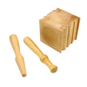 Wooden Doming Block With 2 Punches 2.5