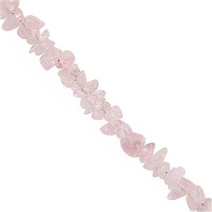 440cts Rose Quartz Bead Nugget Approx 2.5x2 to 11x4mm, 100inch Strand