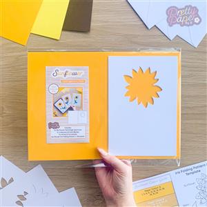 Sunflower Aperture Cards A5 (Pack of 3) & Iris folding Pattern