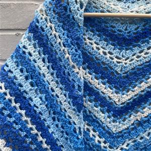 Adventures in Crafting Blue Skies Shades of Springtime Crochet Shawl Kit. Save 20%