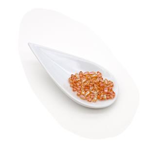 IrisDuo Bead - Crystal Apricot Medium, Approx. 4x7mm (50pcs)