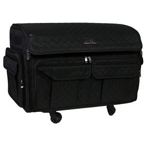 Everything Mary XXL Deluxe Rolling Sewing Machine Case Black Quilted SAVE £30 off RRP