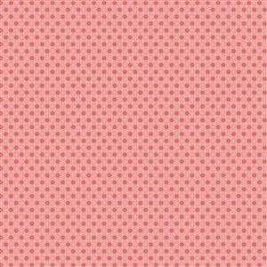Poppie Cotton Chick-A-Doodle-Doo Florets on Pink Fabric 0.5m UK exclusive