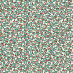 Poppie Cotton My Favourite Things Pinky Promise Blue Fabric 0.5m