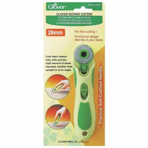 Clover 28mm Soft Touch Cushion Handle Rotary Cutter