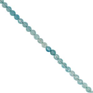 18cts Aquamarine Faceted Round Approx 2.50 to 3mm, 32cm Strand