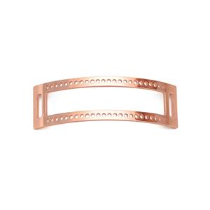 Rose Gold Plated Base Metal Connector, Approx 47x13mm 