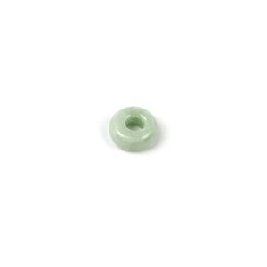 5cts Fei Cui Green Jadeite Donut Approx 12mm, 1pc 