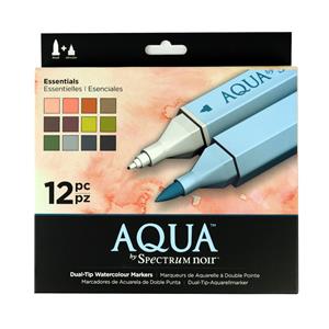 Aqua by Spectrum Noir 12 Pen Set - Essentials