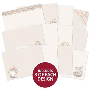 Floral Dreams Luxury Card Inserts, Contains 36 x 140gsm A4 inserts for cards (3 sheets in each of 12 designs)