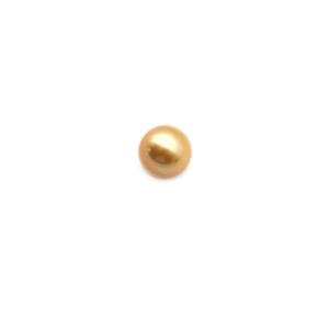 Golden South Sea Baroque Pearl Half Drilled Approx 13-14mm (1pc)