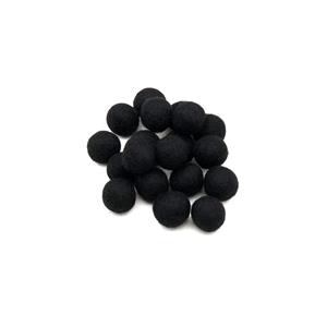 Black Felt Pom Poms, Approx 20mm (20pk)