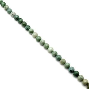 Type A 430cts Green Burmese Jade Plain Rounds Approx 12mm 38cm Strand