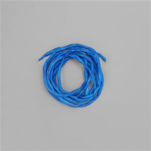 1m Caribbean Blue Silk Cord Approx 2mm