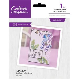 Crafters Companion Metal Die Edge'able - Entangled Butterflies