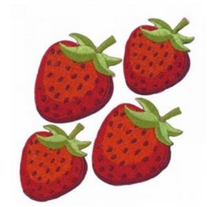House of Alistair Strawberry Iron-on Motif Set of 4