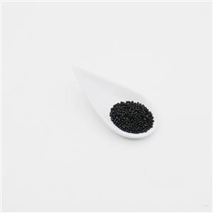 Miyuki 10/0 Triangle Opaque Matte Black Seed Beads Approx 24g