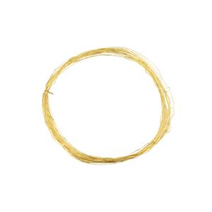 Gold Coloured Base Metal Wire, Approx 0.40mm, 10m