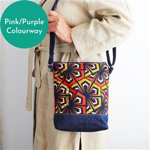 Sewgirl 3-in-1 Boho Bag Kit Pink/Purple: Fabric & Instructions