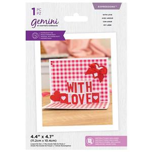 Gemini Die - Expressions - Shaped Pop Out - With Love - 1PC