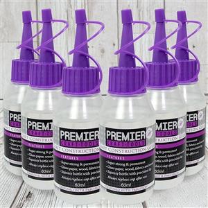 Premier Craft Tools - Construction Glue, Contains 6 x 60ml Bottles, Usual £17.94