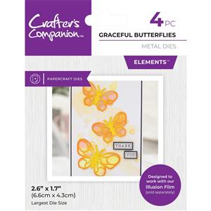 Crafter's Companion Metal Dies Elements - Graceful Butterflies