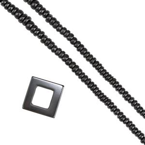Magnetic Hematite Square Halo Pendant Project With Downloadable Instructions By Mark Smith