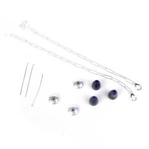 Sterling Silver Sodalite Acorn Bracelet Kit 