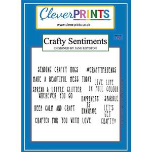 Crafty Sentiments A6 Stamp Set Contains 10 stamps
