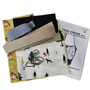 Sewing - Sanctuary Quilting Cross Body Bag Kit: Dog Walkers Green