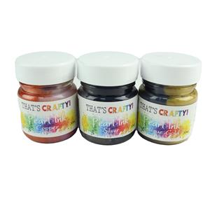 That's Crafty! Pearl Inks Set 1 - Antique Gold/Copper/Silver