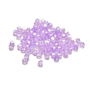 Tanzanite Glass Bicone Beads, Approx 3mm (100pcs)