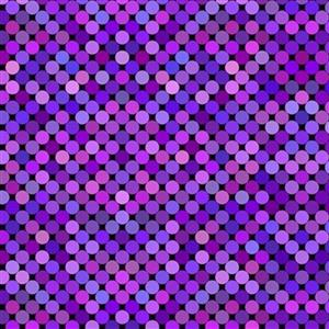 Jason Yenter Colourful Purple Sequins Fabric 0.5m