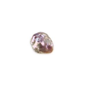 Purple Freshwater Keshi Pearl In Box - Half Drilled