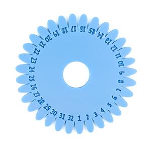 Blue Acrylic Knotting Flower with 32 Slots