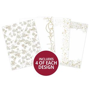 Animal Arcadia Luxury Foiled Acetate, 16 x 220micron gold-foiled acetate sheets (4 sheets in each of 4 designs)