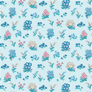 Liberty Flower Show Midnight Garden Kensington Gardens Blue Fabric 0.5m
