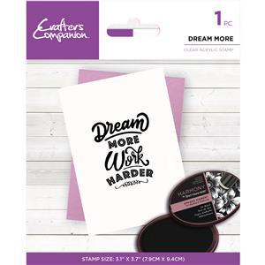 Mindfulness Quotes Stamps - Clear Acrylic - Dream More - 1PC