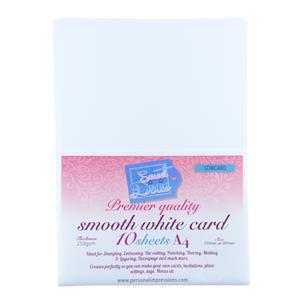 Premier Smooth White Card 10 x A4 Sheets, 250gsm